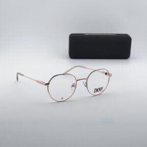 DKNY DK1032 770 Round Eyeglasses 48mm - Rose Gold